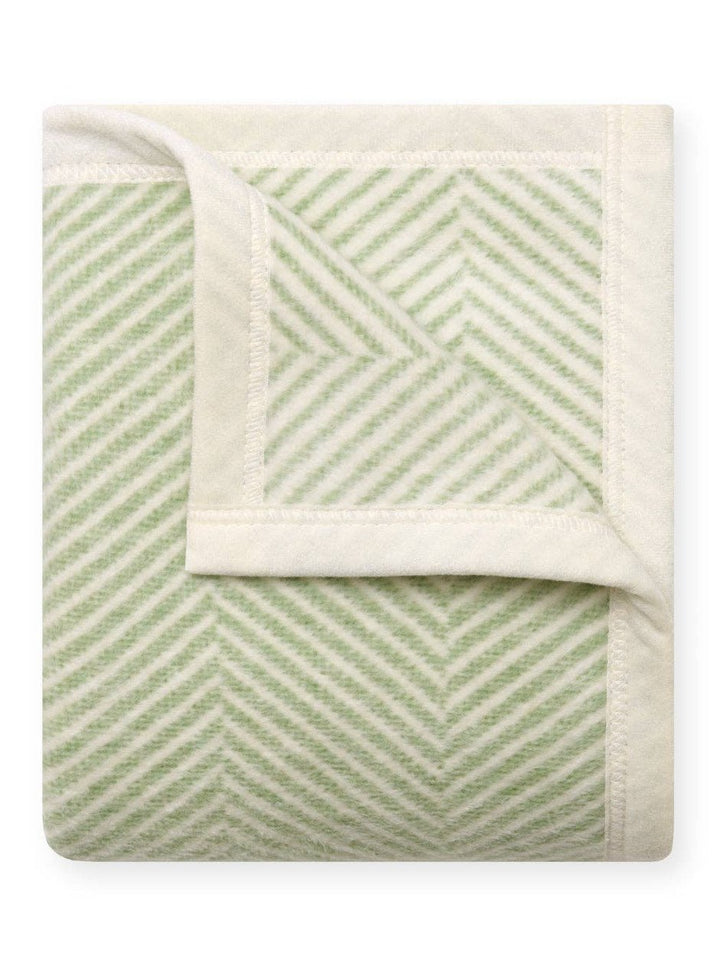 Harborview Herringbone Sprout Green Mini Blanket