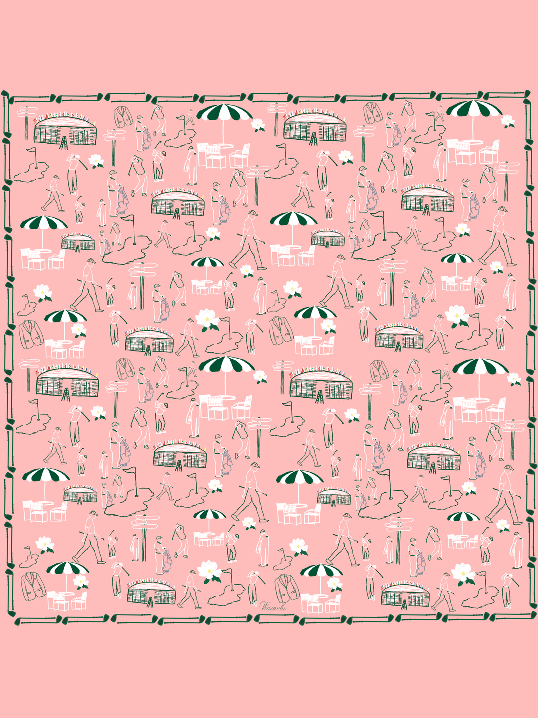 The Augusta Silk Scarf- Azalea Pink