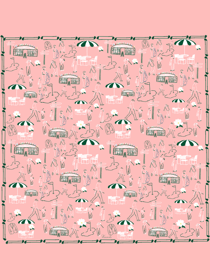 The Augusta Silk Scarf- Azalea Pink