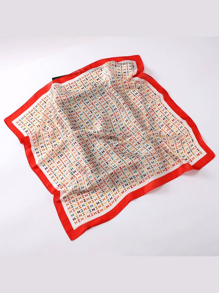 Designer-Inspired Square Silk Scarf