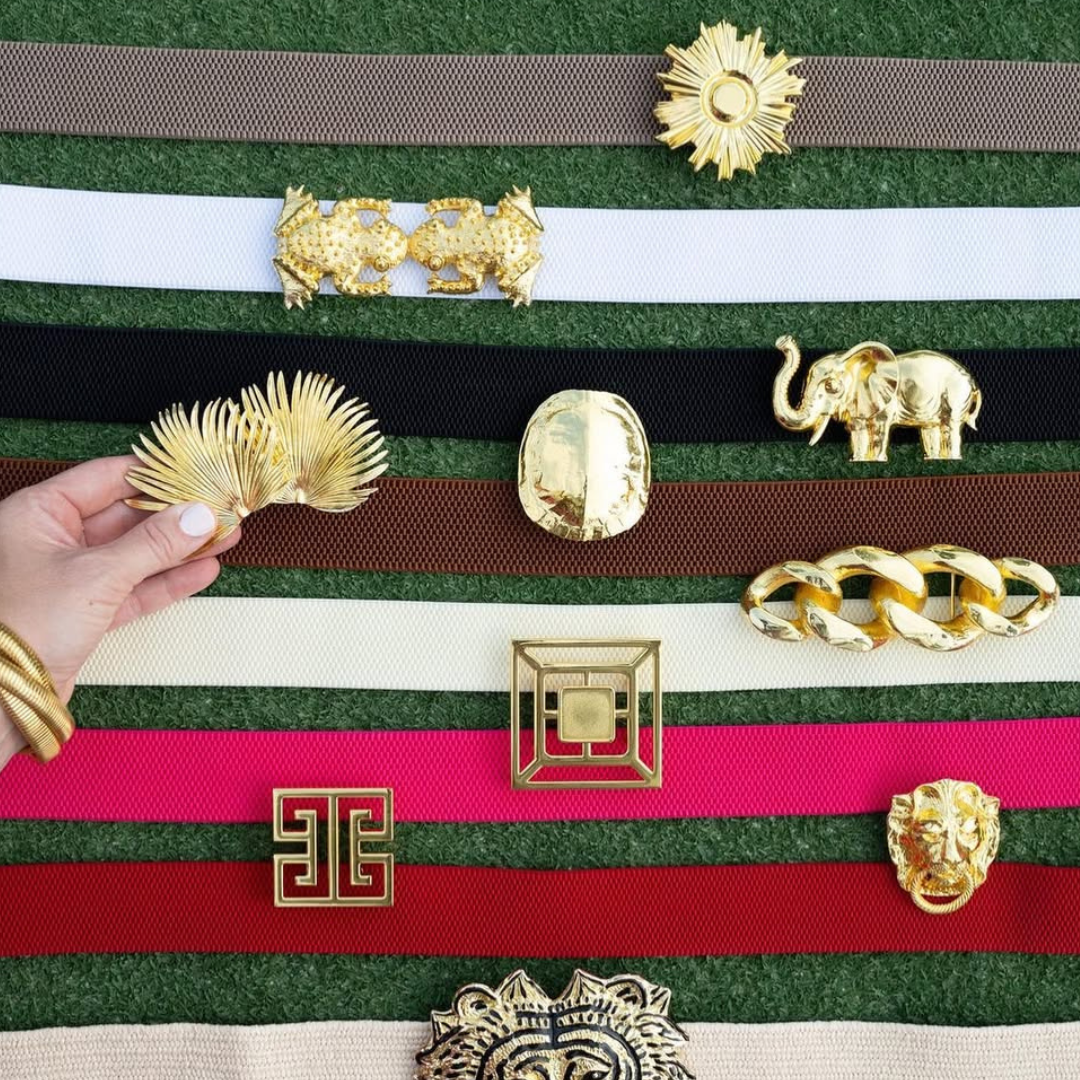 Garland Gold Interchangeable Belt Buckle- Fretwork Medallion