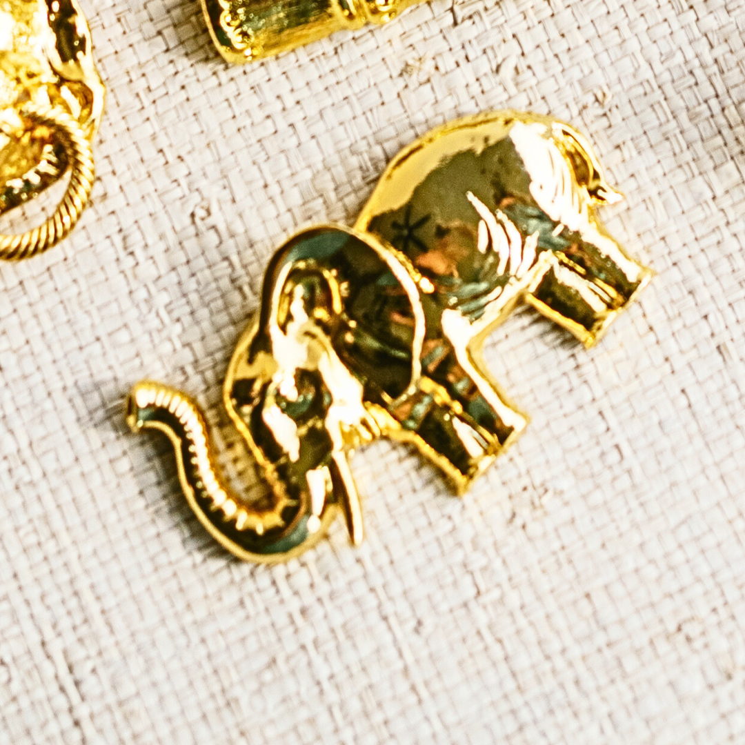 Garland Gold Interchangeable Belt Buckle- Elephant