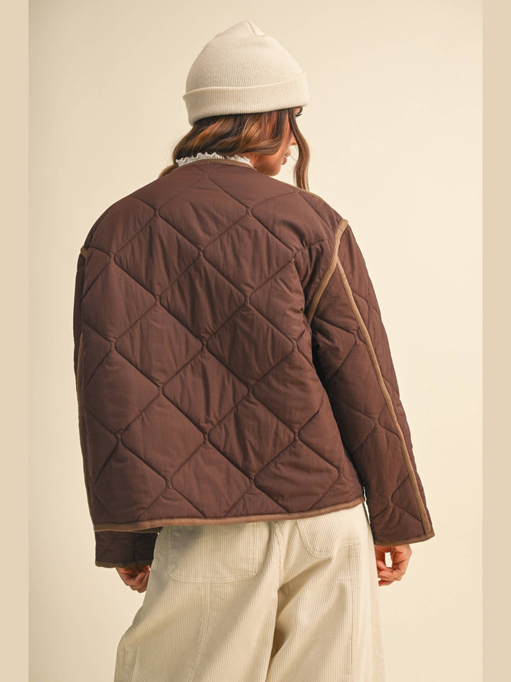 Chocolate Quilted Barn Jacket