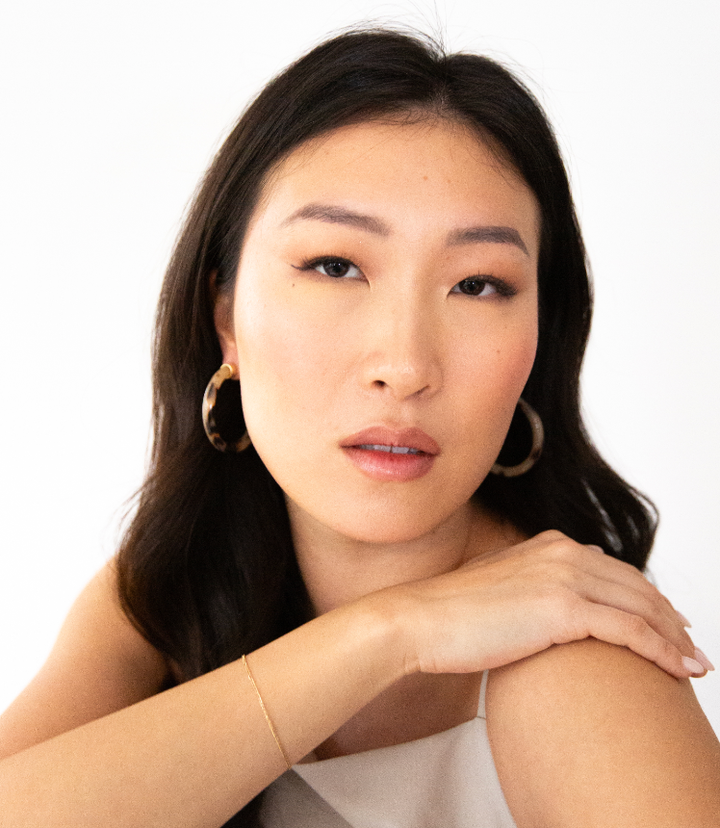 Tortoise Shell Lightweight Acrylic Hoop Earrings