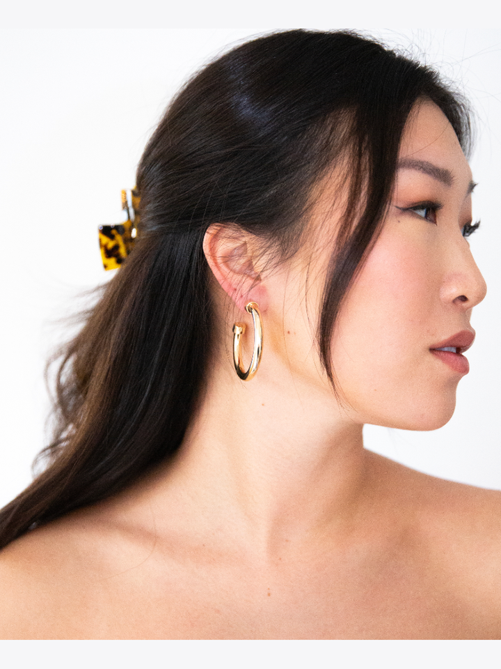 Gold Lightweight Hypo-Allergenic Hoop Earrings