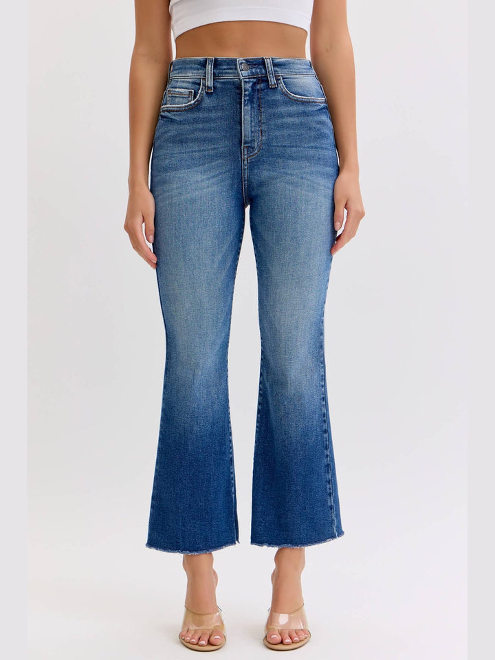 Cello Jeans- High Rise Crop Flare