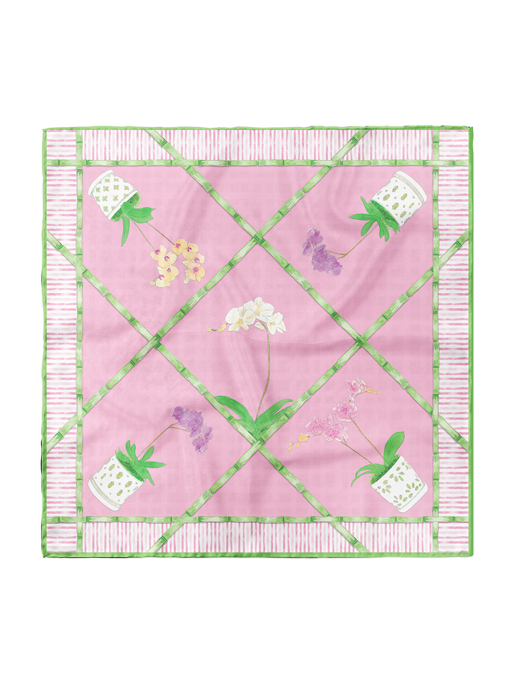 Orchid Bamboo Silk Scarf