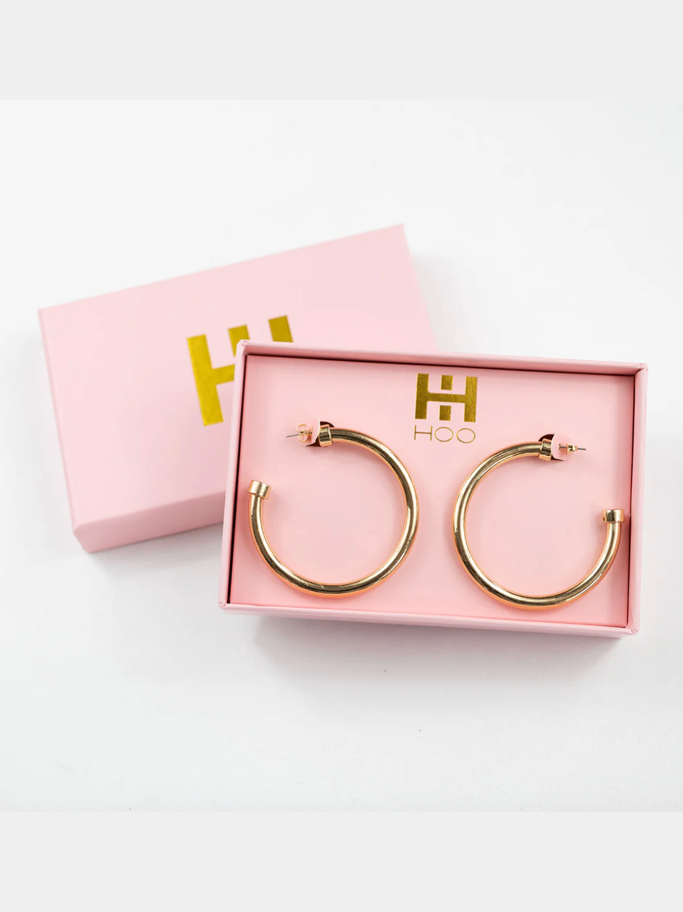 Gold Lightweight Hypo-Allergenic Hoop Earrings