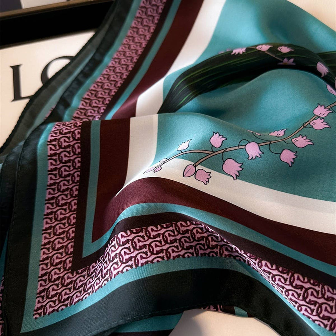 Fall Florals Silk Scarf