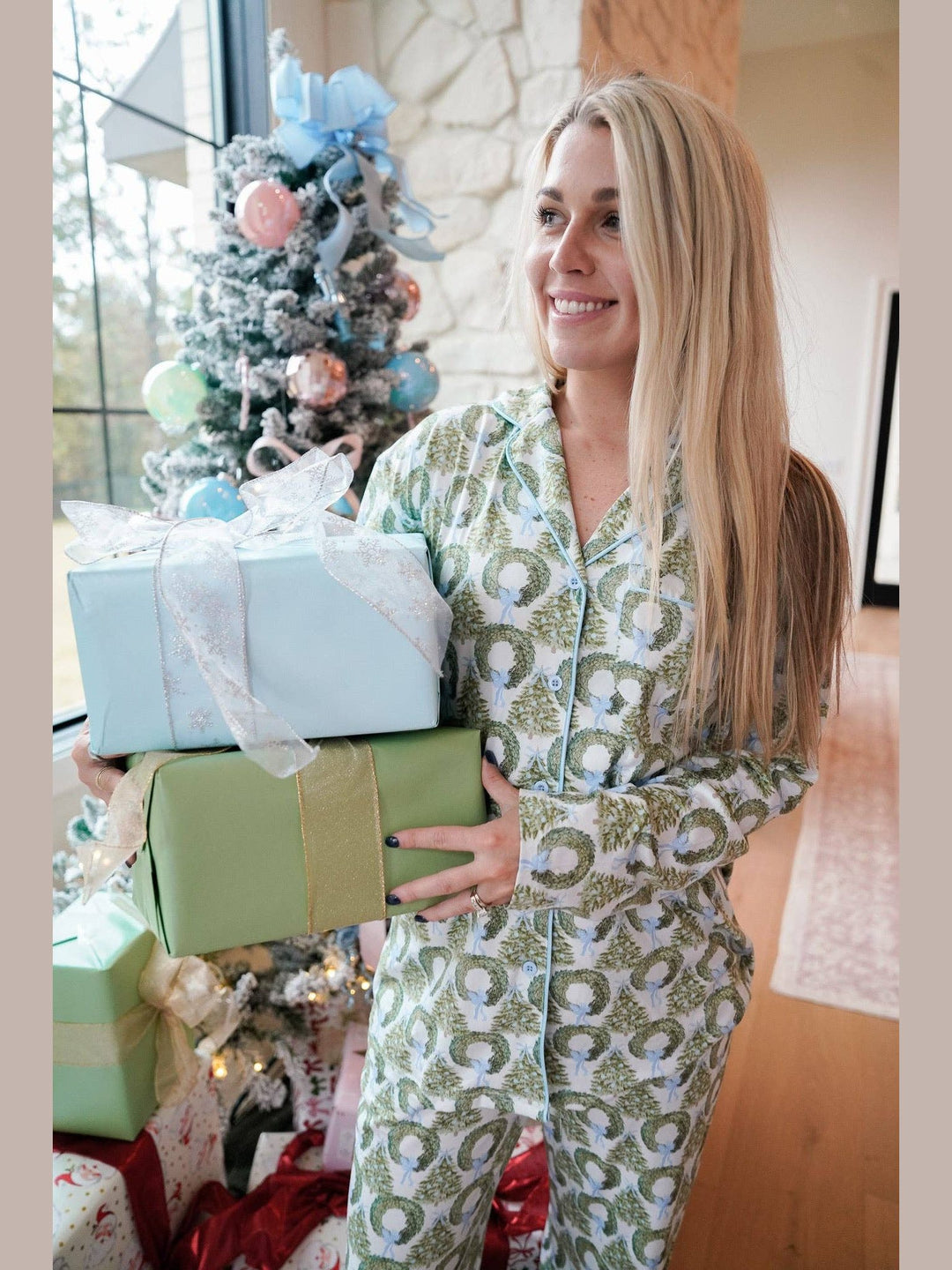 Deck the Halls - Long Pajama Set