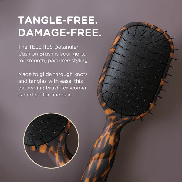 Detangler Hair Brush for Fine Hair - Tortoise