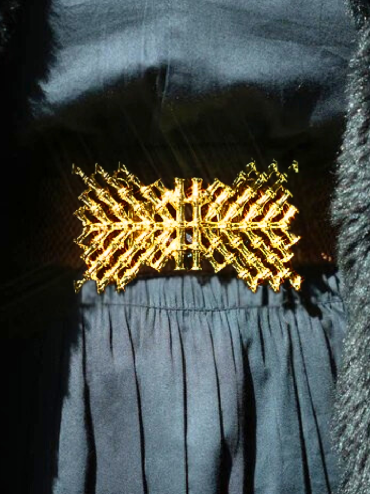 Garland Crisscross Bamboo Interchangeable Belt Buckle