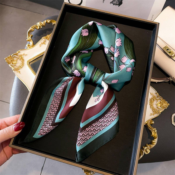 Fall Florals Silk Scarf