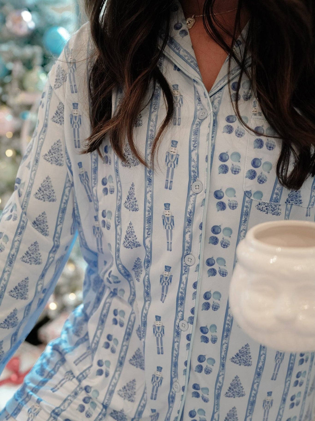 Blue Christmas - Long Pajama Set