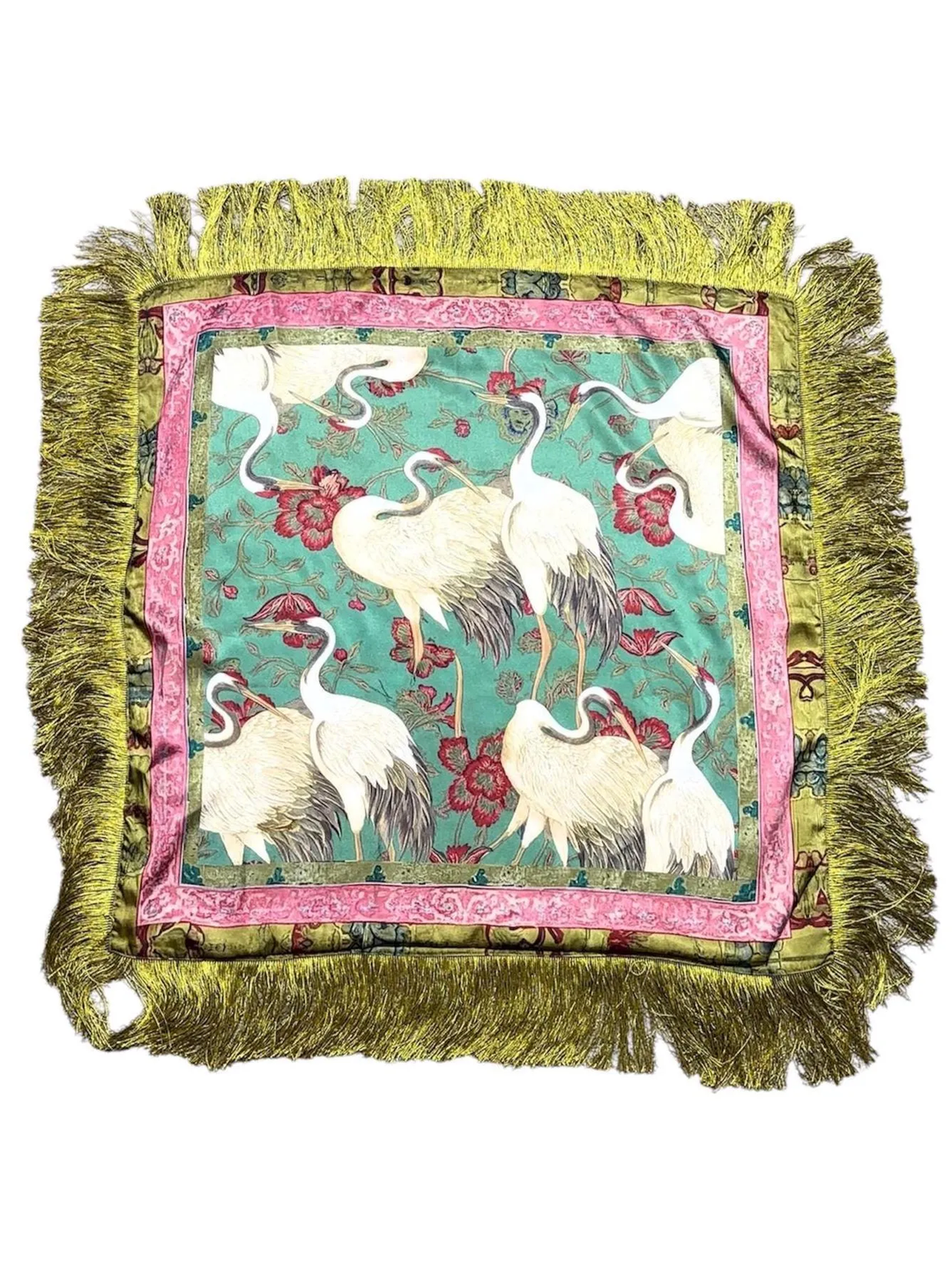 Crane Fringe Scarf