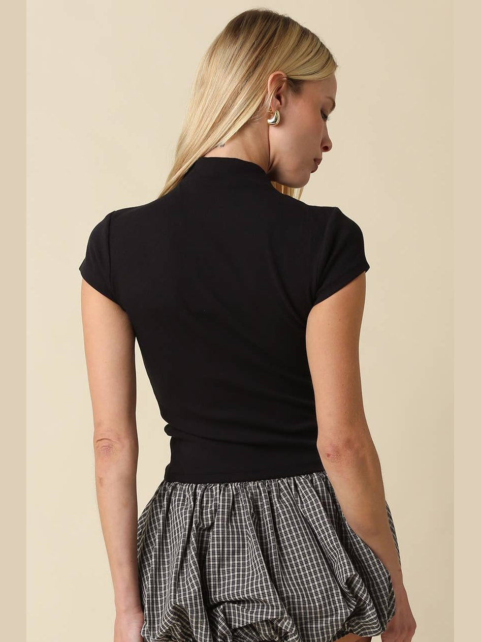 Anora Neck Knit Top