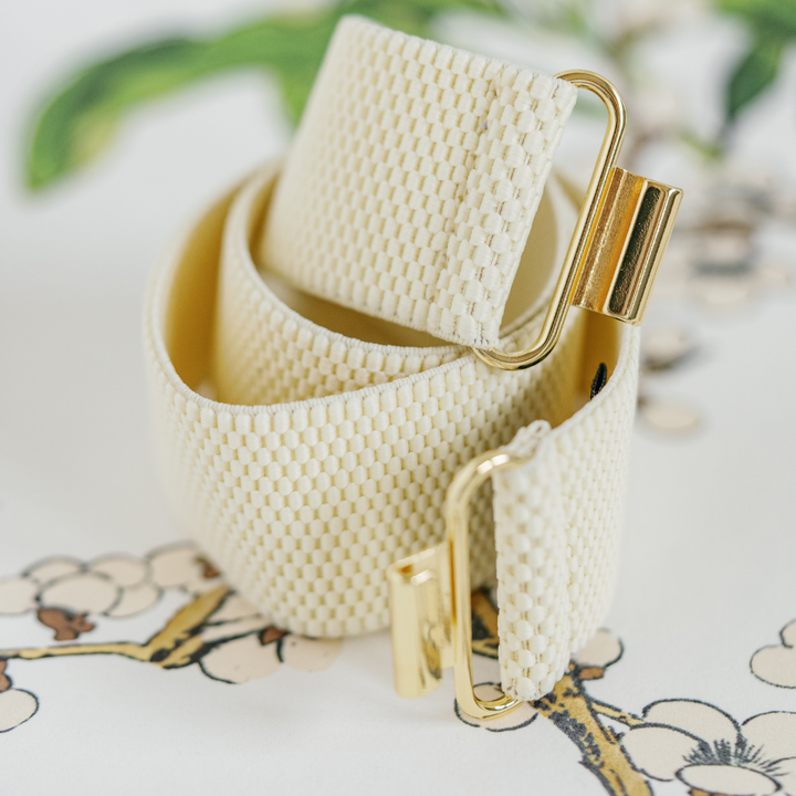 Garland Winter White Stretch Belt Band