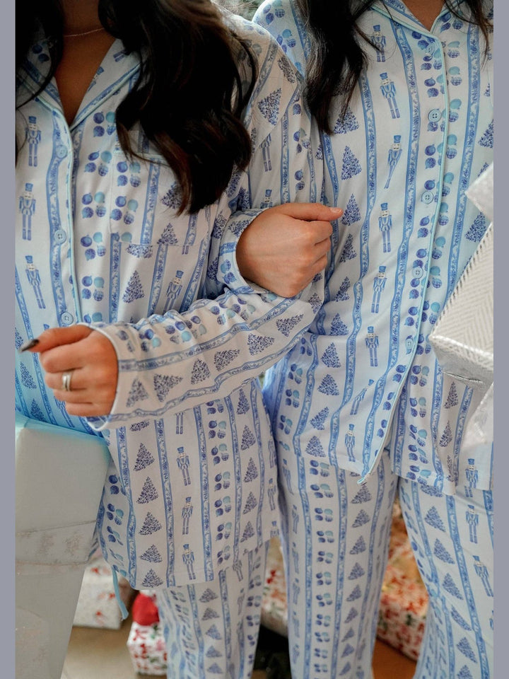 Blue Christmas - Long Pajama Set