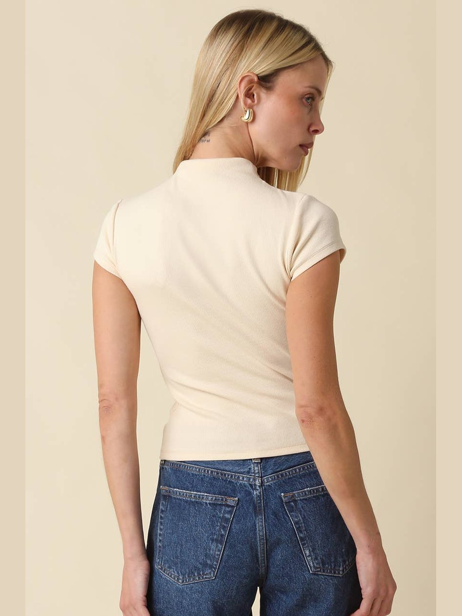 Anora Neck Knit Top