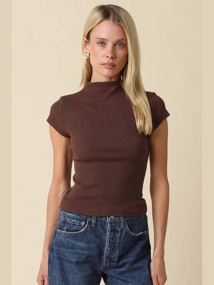 Anora Neck Knit Top
