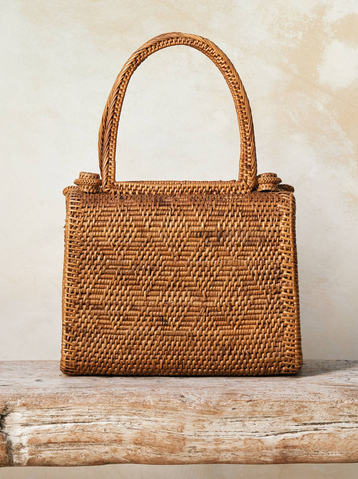 Ata Vine Handbag - Natural