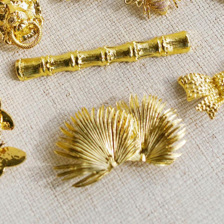 Garland Gold Interchangeable Belt Buckle- Palm Frond