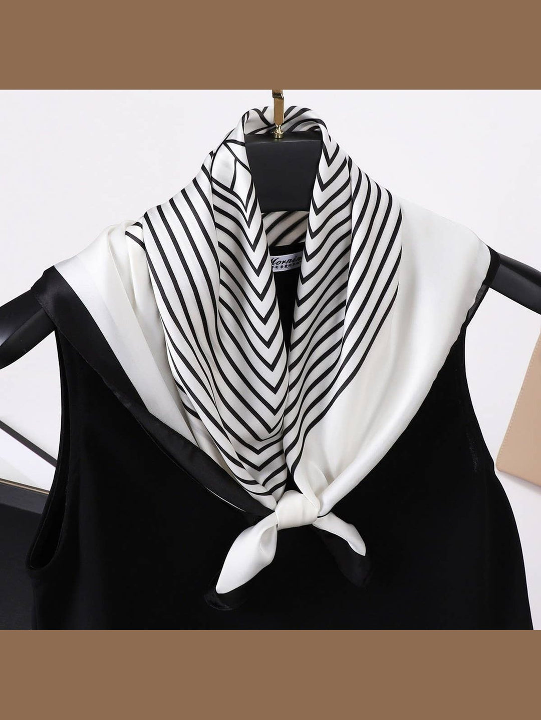 Designer-Inspired Square Silk Scarf