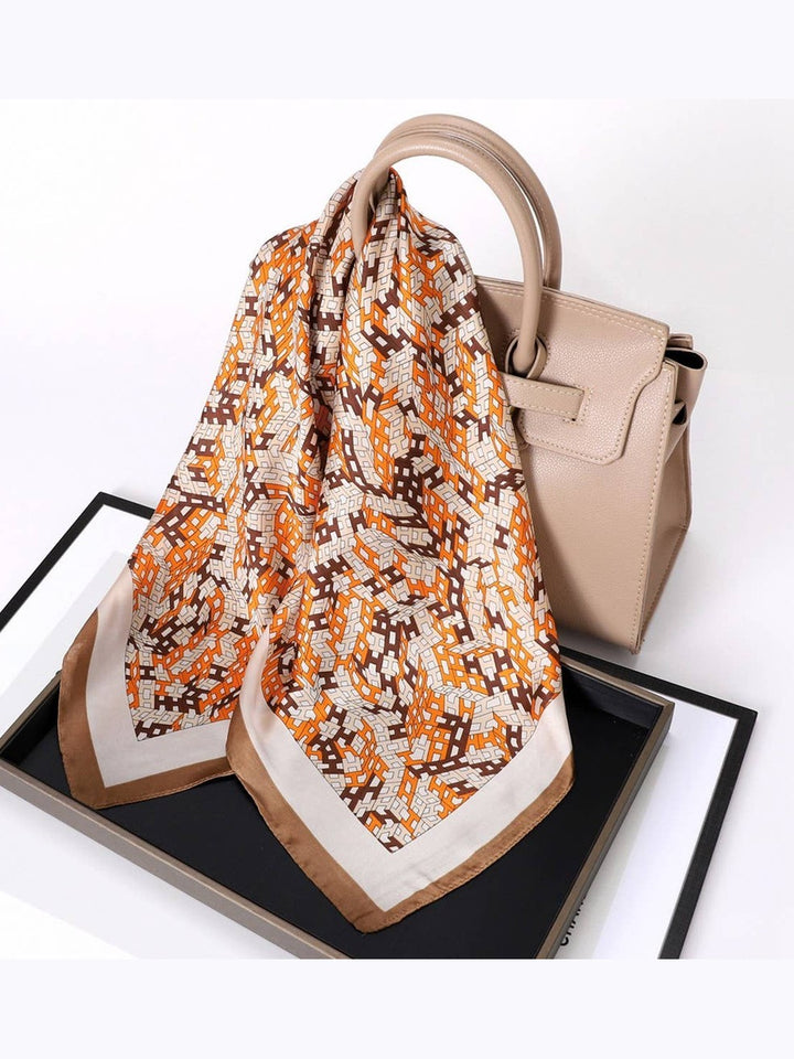 Designer-Inspired Square Silk Scarf