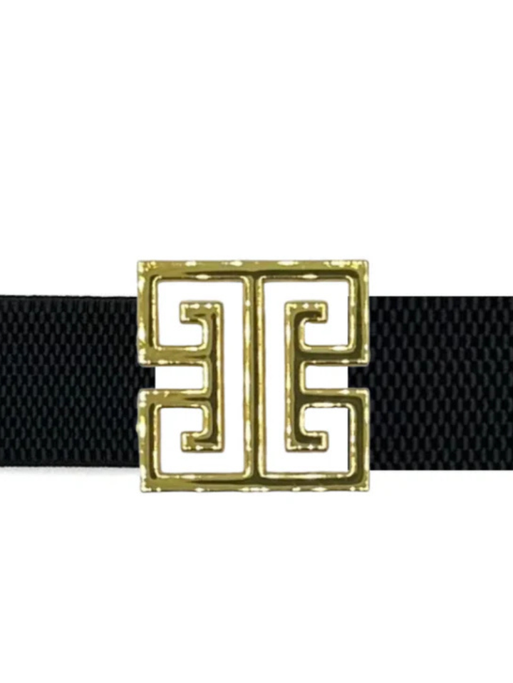 Gold Interchangeable Belt Buckle- Greek Key