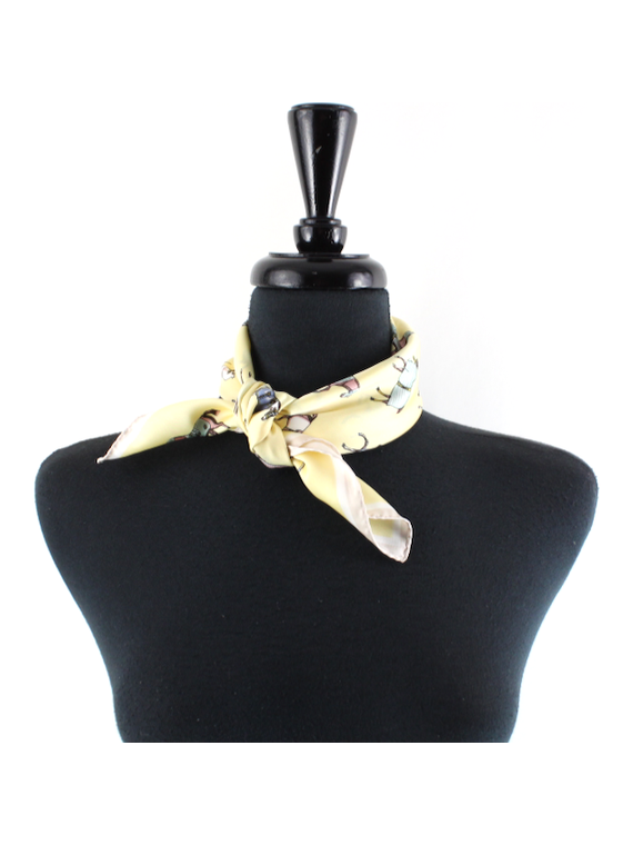 Old English Horse Silk Scarf