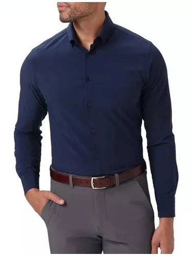 Mizzen + Main Leeward LS Dress Shirt - Navy