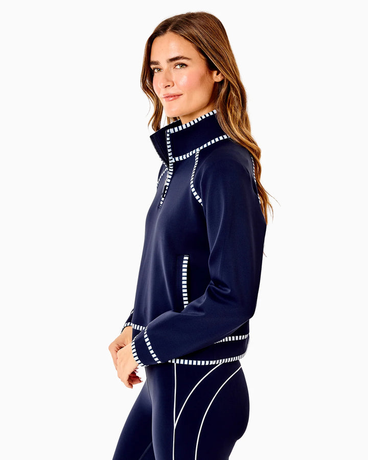 Addison Bay Scuba Light Bainbridge Quarter Zip Sweatshirt - Navy