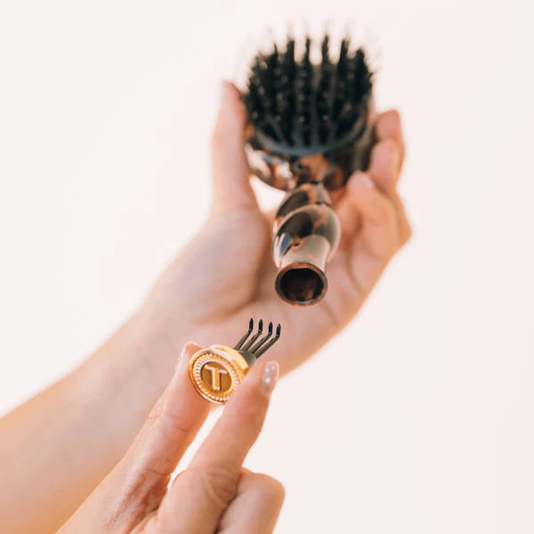 Mini Boar Bristle Hair Brush - Tortoise