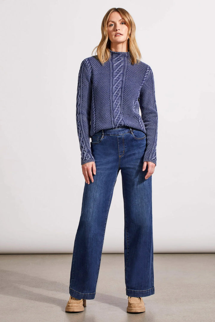 Tribal Audrey Pull On Wide Leg Jeans