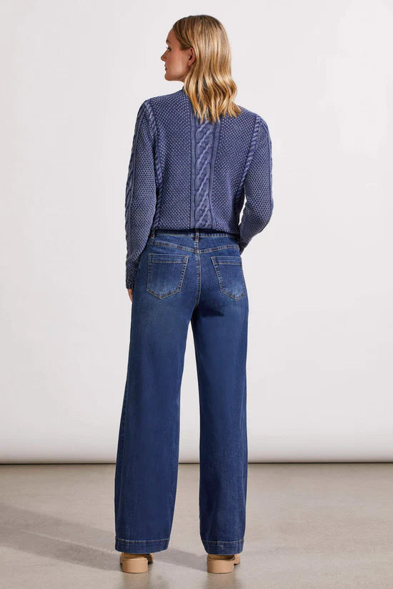 Tribal Audrey Pull On Wide Leg Jeans